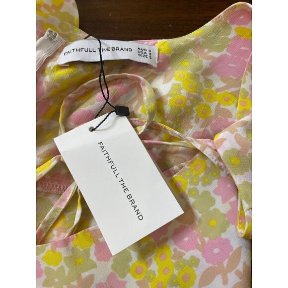 FAITHFULL THE BRAND Dress Clement Midi in Ida Floral Print Small New Womens - Picture 7 of 8